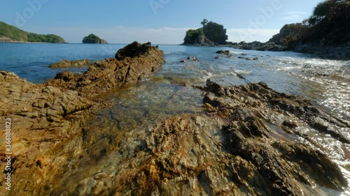 Beautiful beach at sunny day