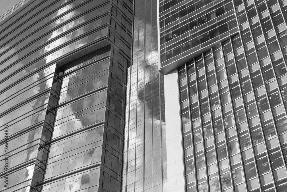 Exterior of modern architecture. Building abstract background Exterior of modern architecture. Building abstract background