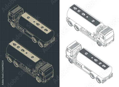 Fuel Truck isometric drawings