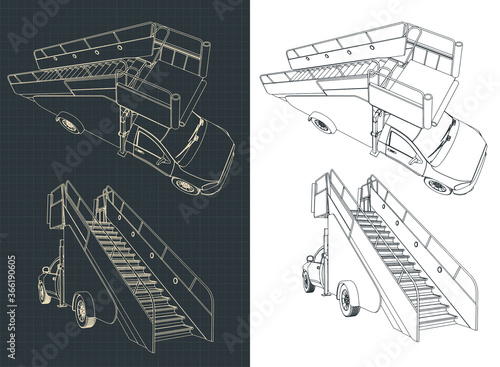 Airport ladder car drawings