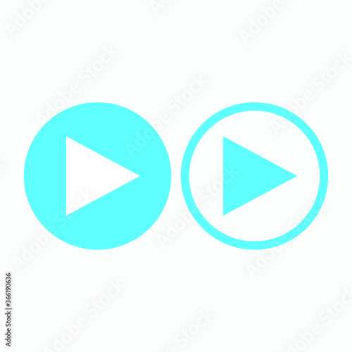 Free Download blue play button - GFXLoad
