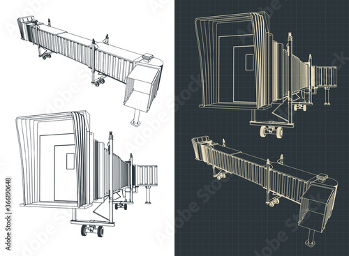 Airport telescopic gangway outline