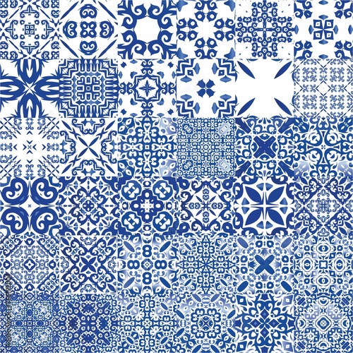 Traditional ornate portuguese azulejos.