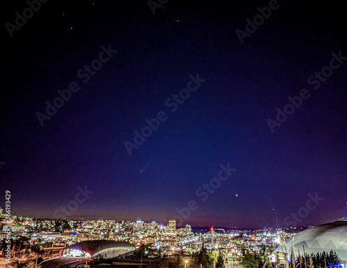 Comet Neowise Over Tacoma, WA