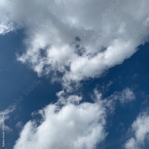 blue sky with clouds