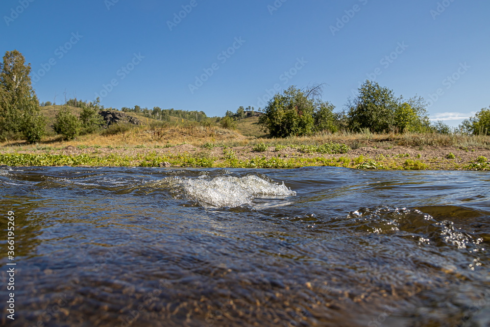 Rivers and mountains of Bashkiria in summer Rivers and mountains of Bashkiria in summer