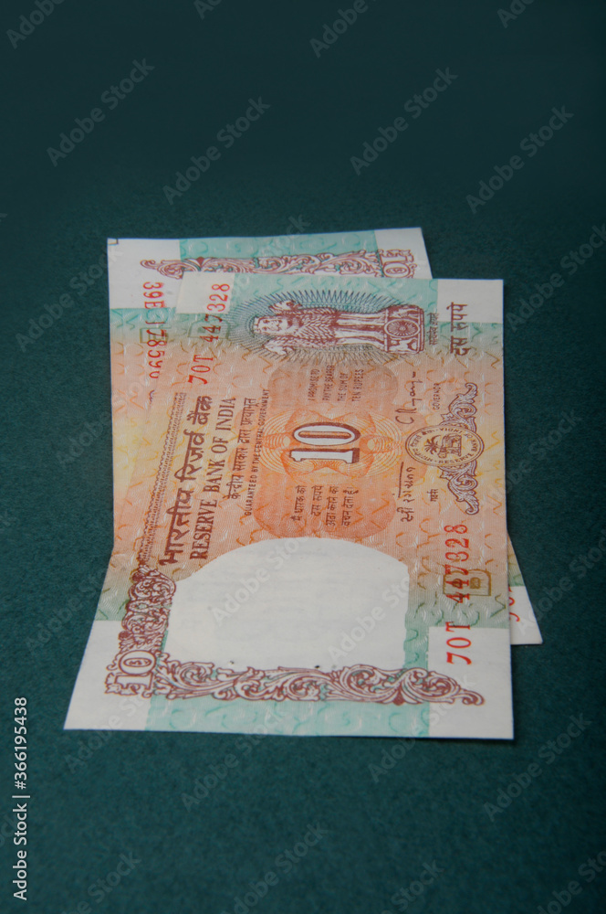 Fototapeta premium A ten rupee notes ,Indian Currency