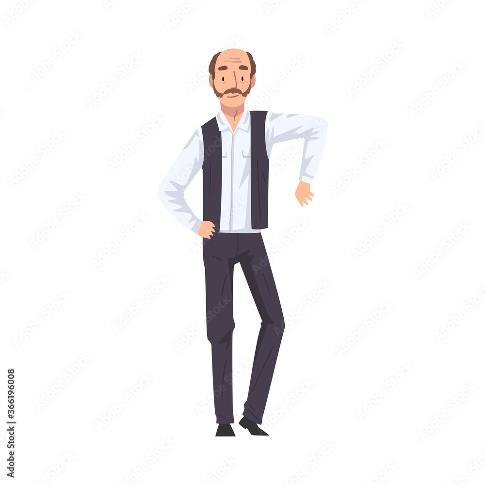 Male Clothing Designer Tailor, Professional Fashion Worker Character Vector Illustration