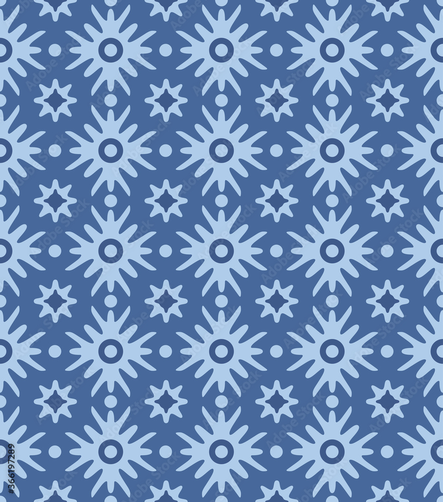 Japanese Star Flower Diamond Vector Seamless Pattern Japanese Star Flower Diamond Vector Seamless Pattern