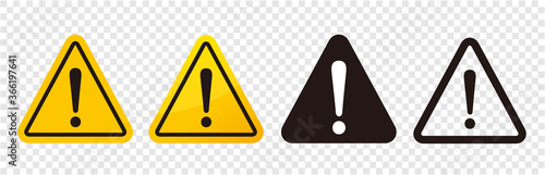 warning sign icon vector triangle