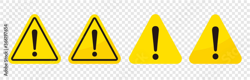 warning sign icon vector triangle