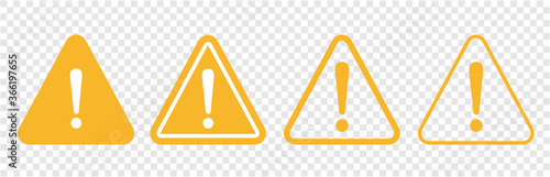 warning sign icon vector triangle