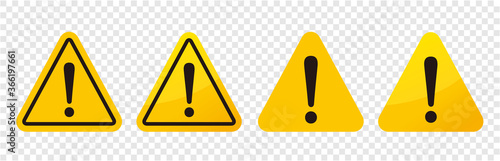warning sign icon vector triangle