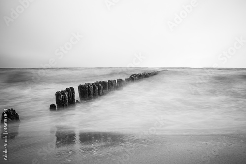 Wallpaper Mural Strand Meer Holz Wellen Torontodigital.ca