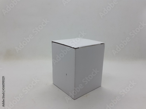 Cardboard Box for Packaging and Storage Purpose in White Isolated Background