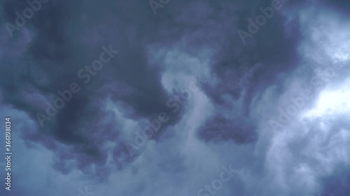 storm clouds before the thunderstorm time laps 4k 60fps