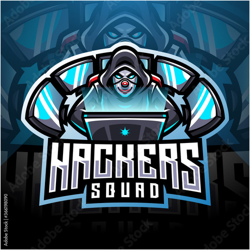 Hackers esport mascot logo design