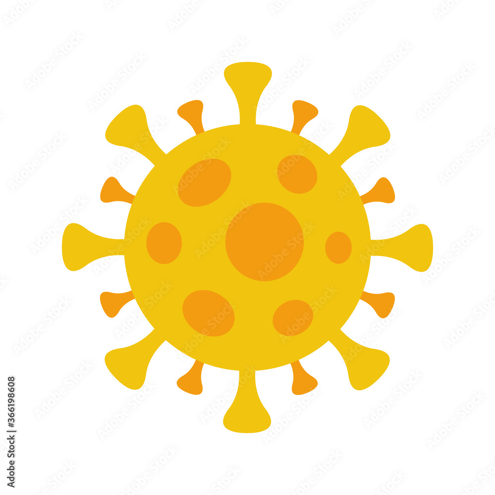 Coronavirus COVID-19 symbol. Flat circle virus icon. Global pandemic alert. Isolated vector illustration. Coronavirus COVID-19 symbol. Flat circle virus icon. Global pandemic alert. Isolated vector illustration.