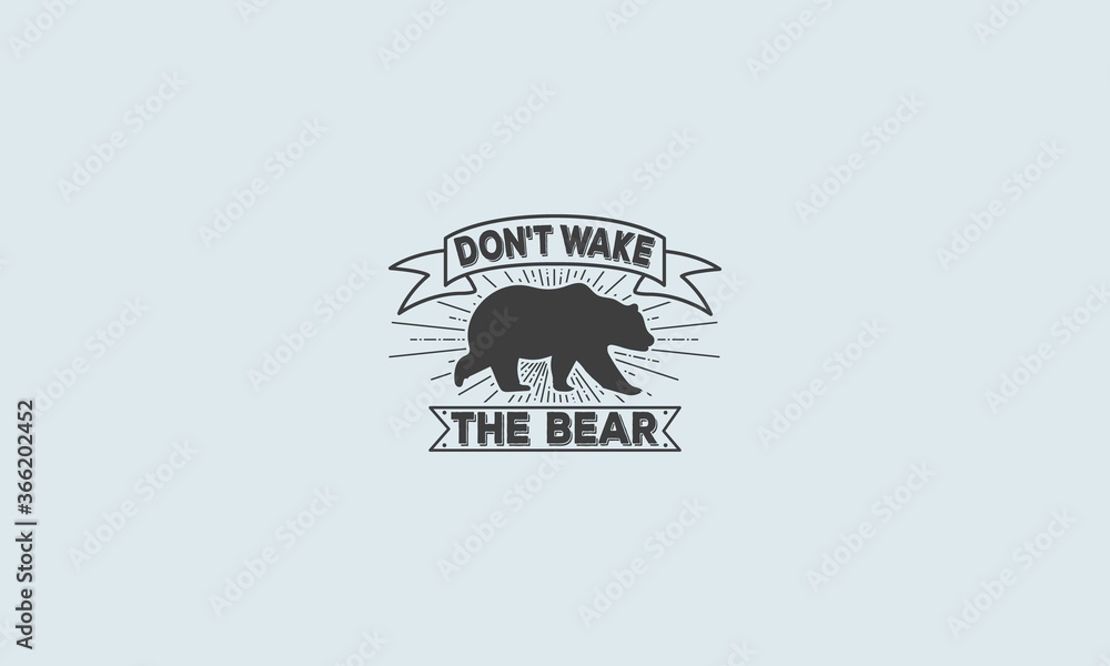 Don't Wake The Bear, Baby Typo, Baby Tshirt Design, Text Design, Baby Shirt Design Don't Wake The Bear, Baby Typo, Baby Tshirt Design, Text Design, Baby Shirt Design