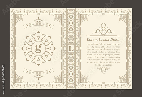 ornamental book cover design