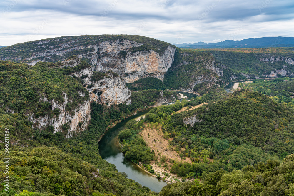 River in the beautiful Ardeche gorge in france. River in the beautiful Ardeche gorge in france.