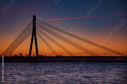 bridge at sunset © Igors