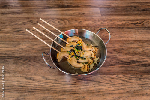 Obraz na płótnie South Korean Fish Cake Soup w salonie