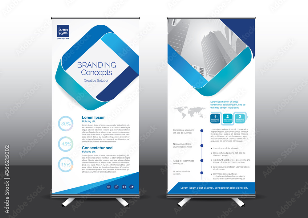 RollUp template vector illustration, Designed for style applied to the ...