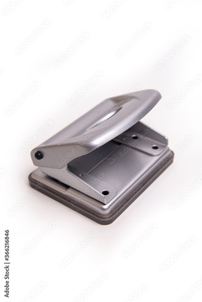 hole punch for paper. office item for punching holes in paper hole punch for paper. office item for punching holes in paper