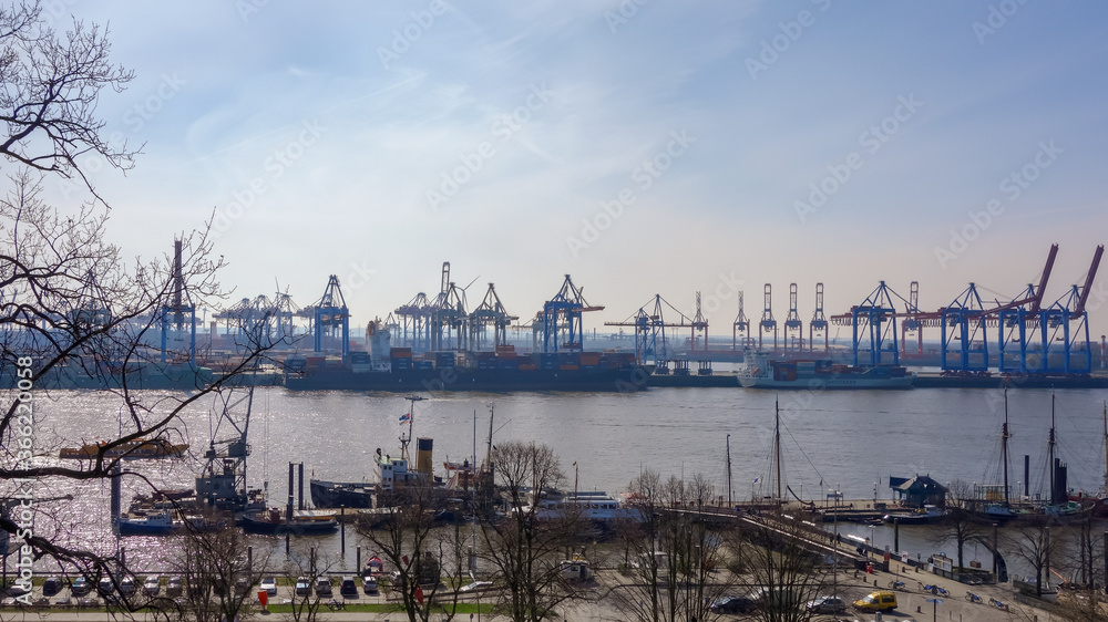 Harbor Hamburg Panorama