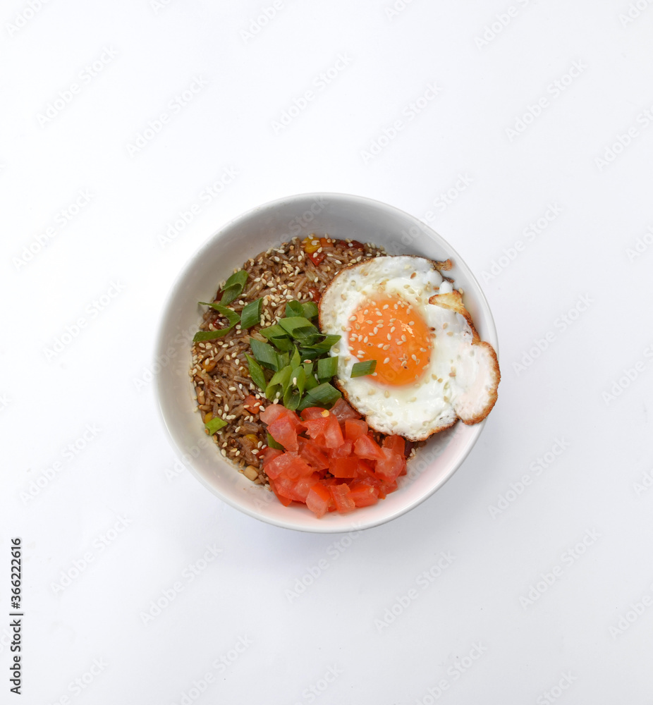 fried rice with egg and vegetables fried rice with egg and vegetables