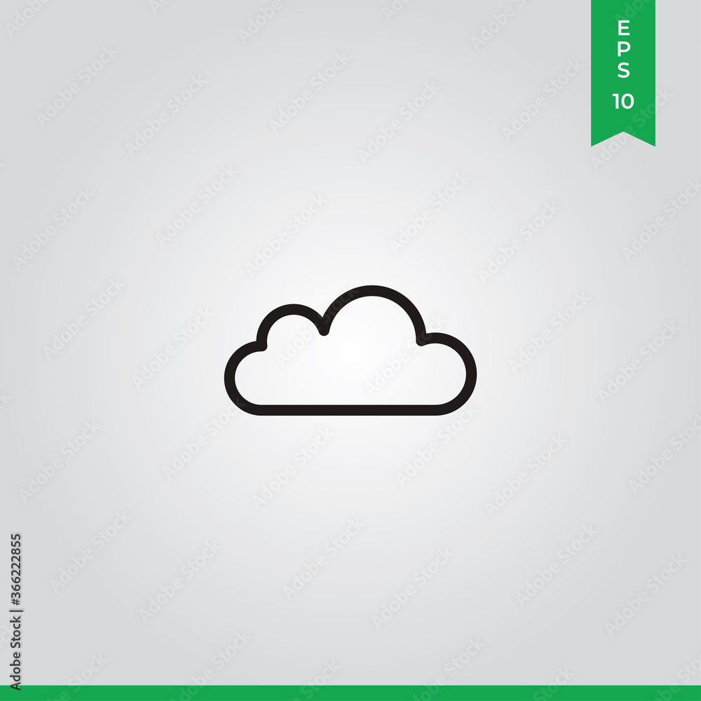 Cloud icon vector. Weather sign Cloud icon vector. Weather sign