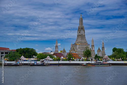 Wat Arum, Temple of Dawn in Bangkok along the Chao Praya River.