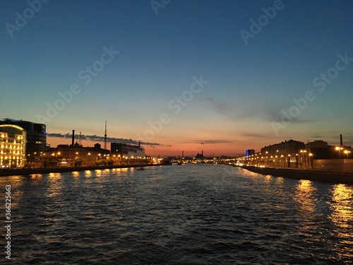 sunset over the river © Екатерина Лазарева