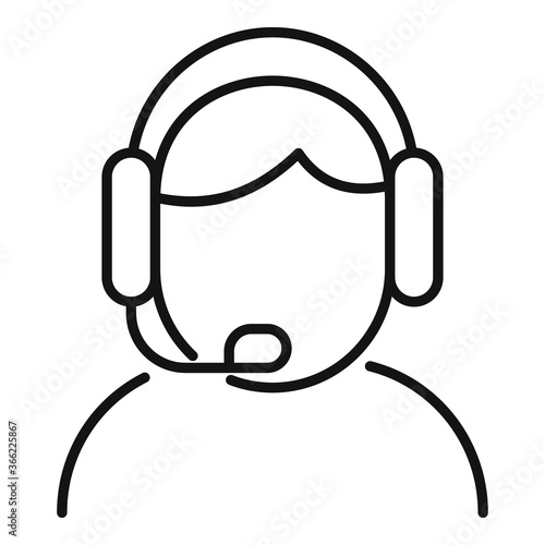 Storyteller live radio icon. Outline storyteller live radio vector icon for web design isolated on white background