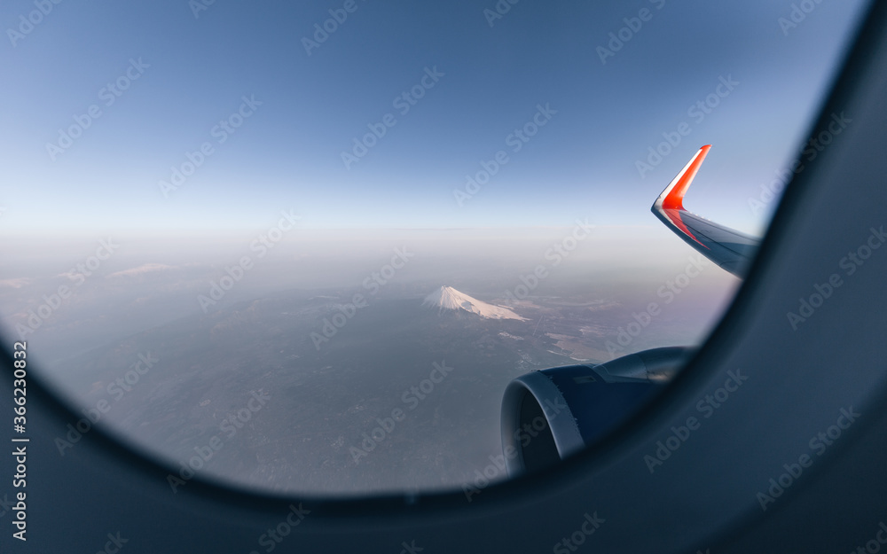 Fototapeta premium Fuji Mount Outside the Window
