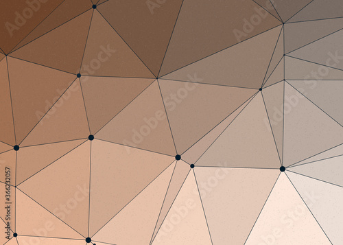 Jaffa Orange color Abstract color Low-Polygones Generative Art background illustration