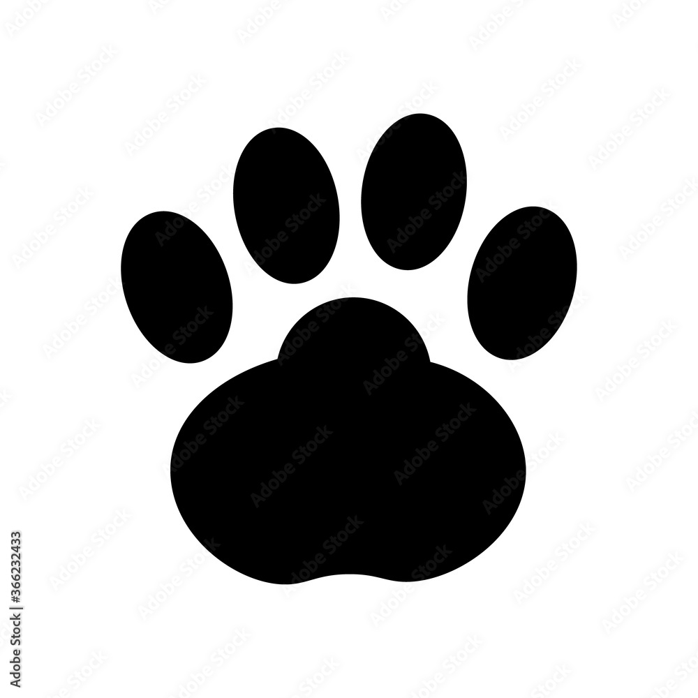 Animal footprint icon vector Animal footprint icon vector