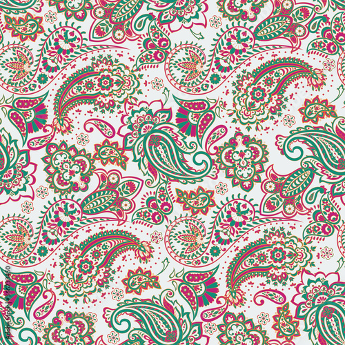 Paisley Damask ornament. Seamless Vector pattern