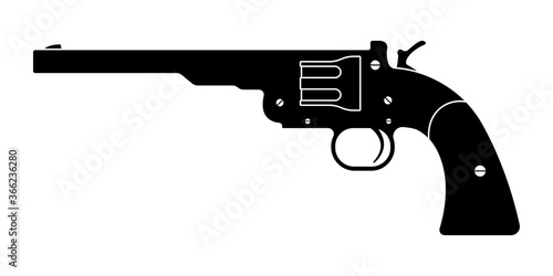 Stampa su tela Gun revolver icon