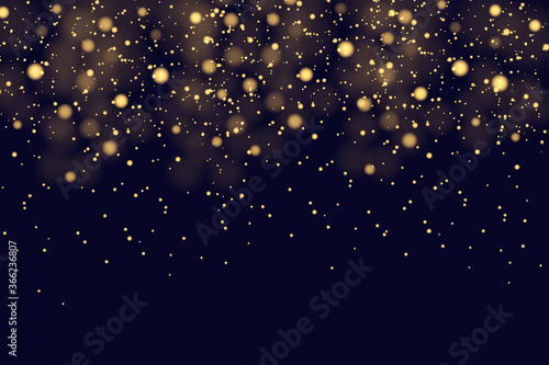 Christmas Abstract stylish light effect on a black transparent background.