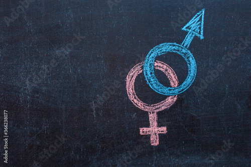 Quadro su tela Man is equal to woman