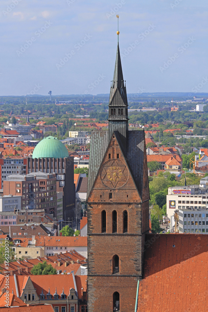 Obraz premium Marktkirche Cathedral Hanover Germany