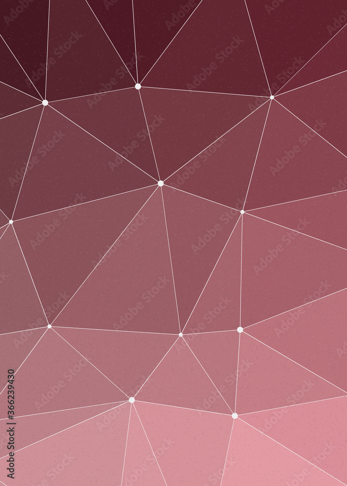 Fototapeta Fuchsia color Abstract color Low-Polygones Generative Art background illustration