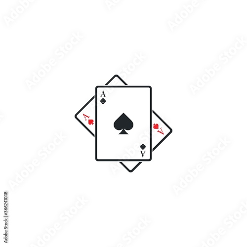 Ace card symbol vector icon logo illustrattion