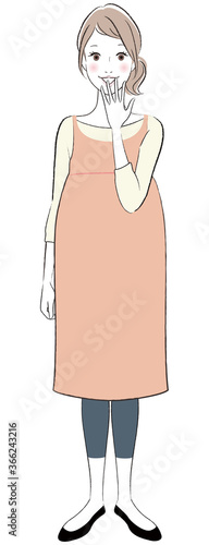 笑顔　妊婦