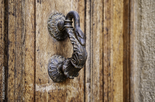 Old rusty door knocker