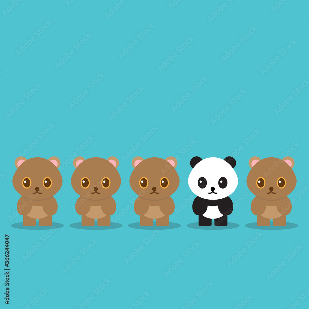 Think differently - Being different, standing out from the crowd -The graphic of panda also represents the concept of individuality , confidence, uniqueness, innovation, creativity. Think differently - Being different, standing out from the crowd -The graphic of panda also represents the concept of individuality , confidence, uniqueness, innovation, creativity.