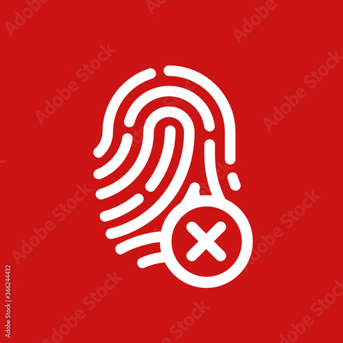 Invalid Fingerprint -  Metro Tile Icon