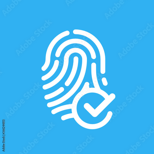 Verified Fingerprint -  Metro Tile Icon
